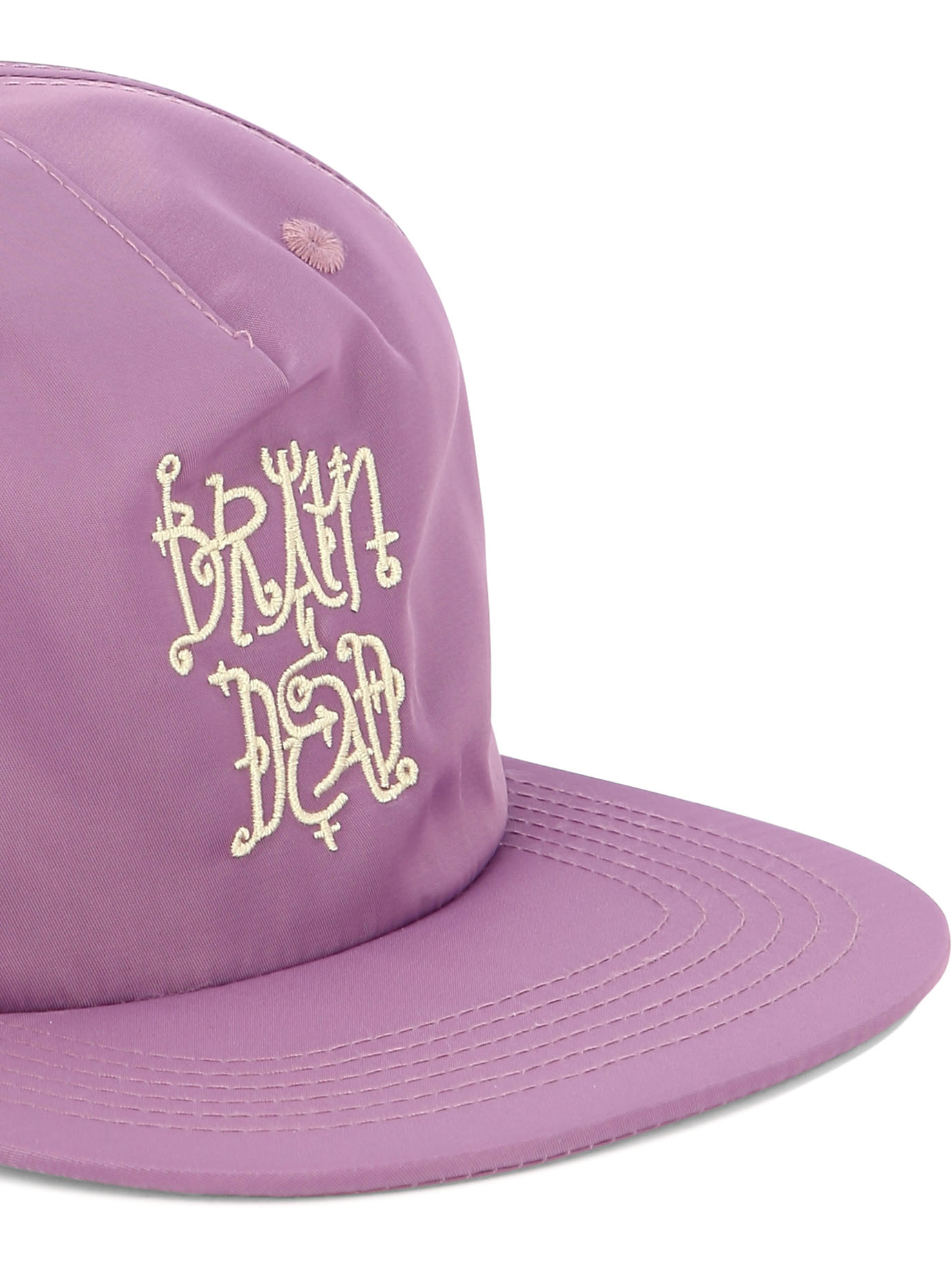 BRAIN DEAD Purple Scripture trucker hat